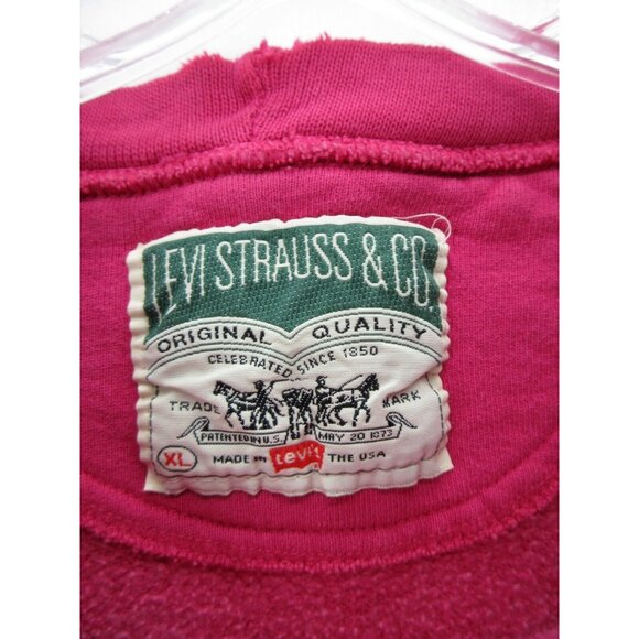 VINTAGE Levis Sweatshirt XL Pullover Crewneck Casual Knit 90s USA * - Picture 13 of 15